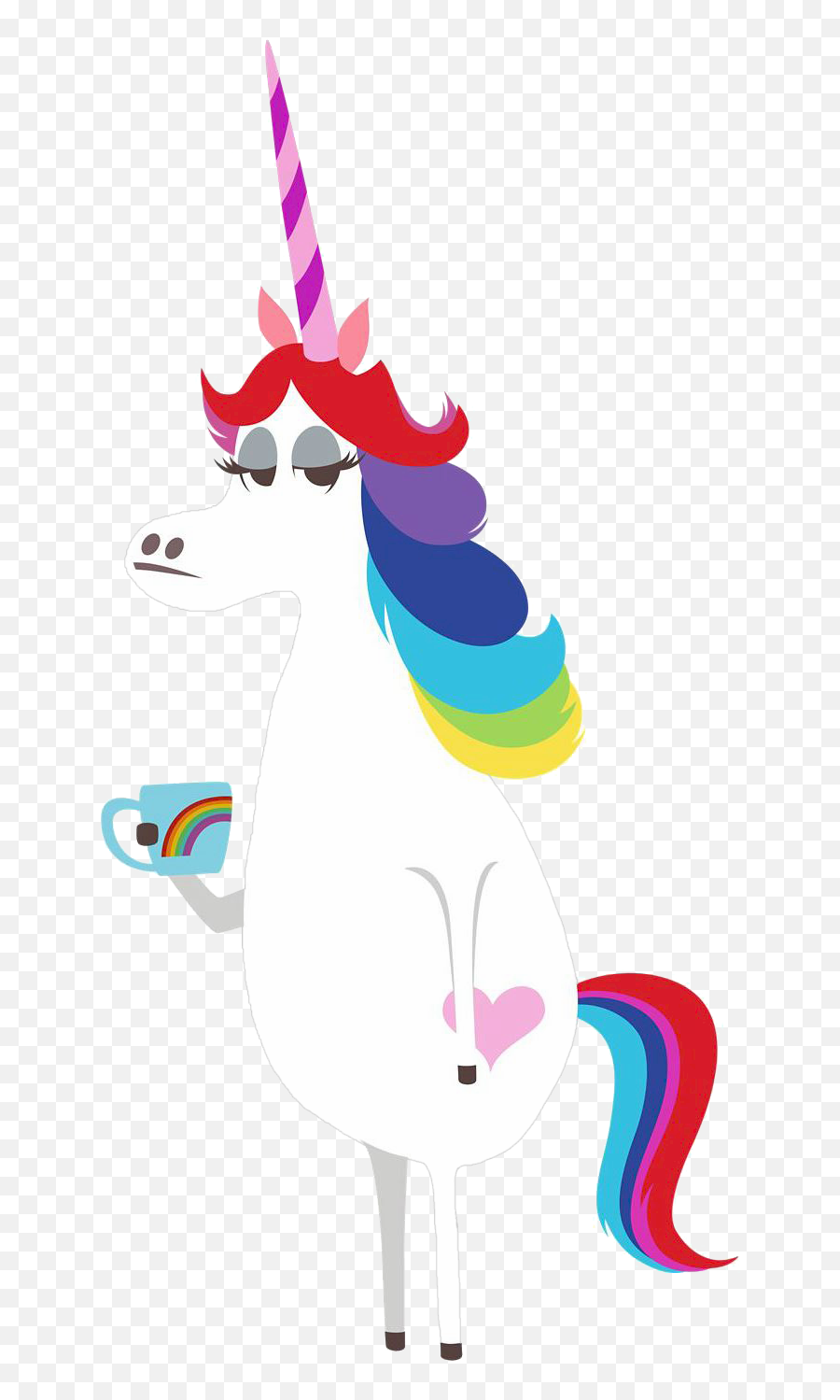 Unicorn Coloring Pages - Rainbow Unicorn Inside Out Png Emoji,Throat Punch Emoji