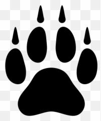 Pawprint Clipart Wolfpack Pawprint Wolfpack Transparent - Wolf Paw Clip Art Emoji,Paw Print Emoji
