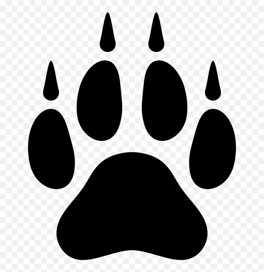 Pawprint Clipart Wolfpack Pawprint Wolfpack Transparent - Wolf Paw Clip Art Emoji,Paw Print Emoji