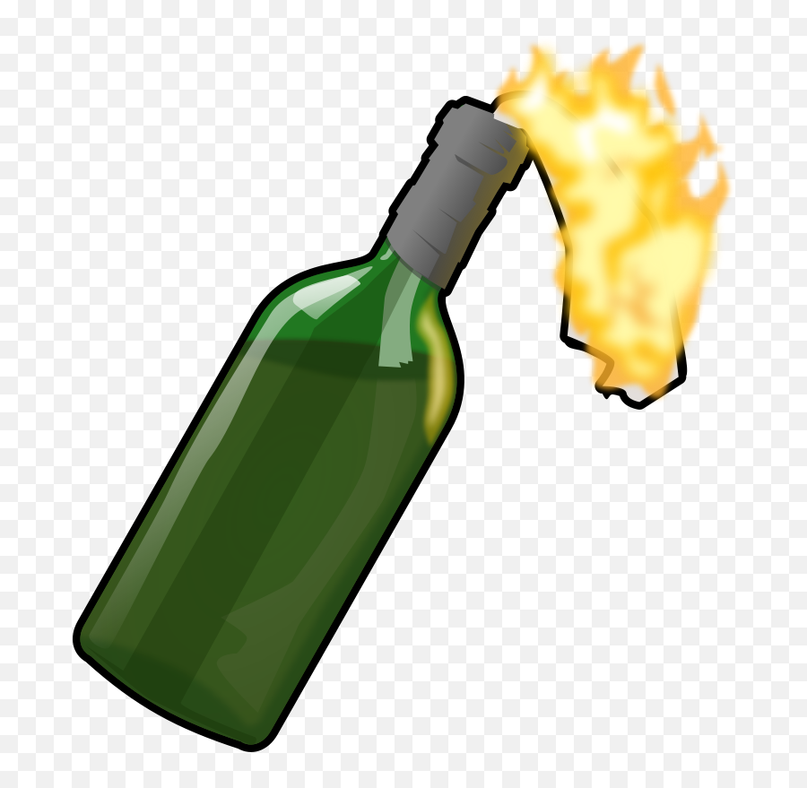 Molotov Cocktail - Molotov Cocktail Clipart Emoji,Champagne Bottle Emoji