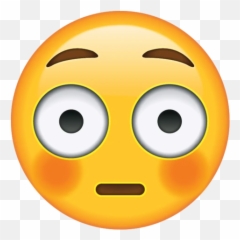 Emoji Stimuli And Expressions - Flushed Face Png