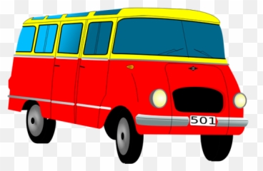 Vector Clip Art Of Minubus - Van Clipart Emoji