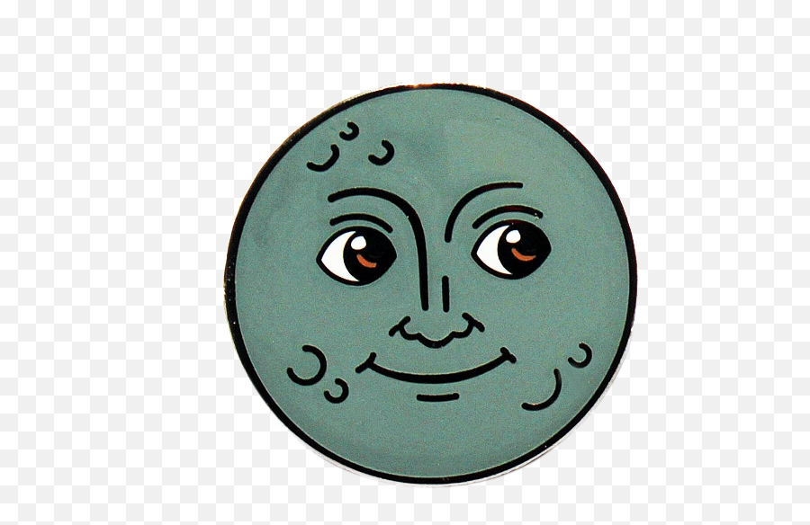 Moon Emoji Pin - Green Moon Emoji,Emoji For Butt
