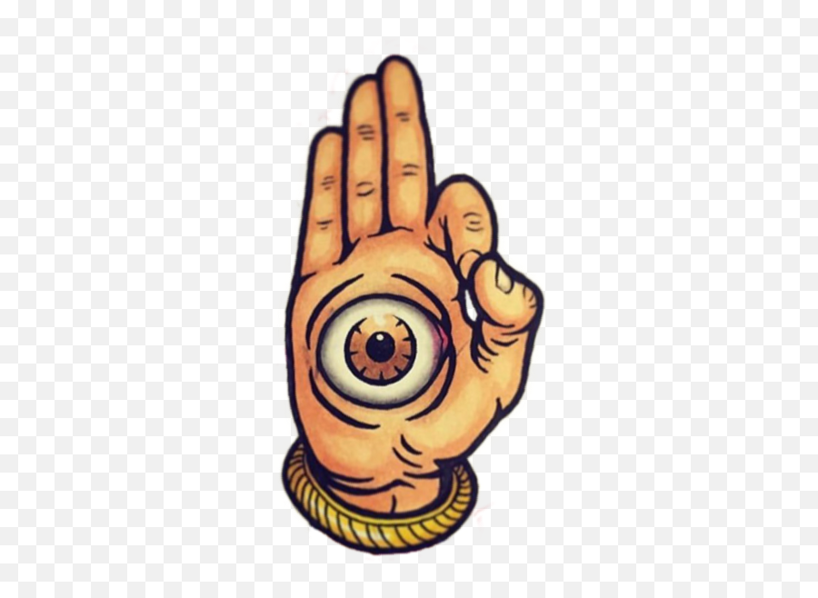 Hand Eye See You Ok Sick Cool - Illustration Emoji,Talk To The Hand Emoji