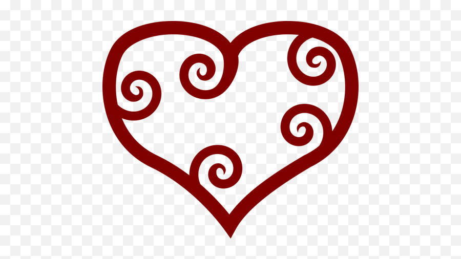 Valentine Red Maori Heart Vector Clip - Valentine Clip Art Emoji,Heart Envelope Emoji