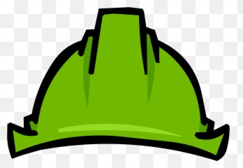 Club Penguin Item Of The Day April 18th - Club Penguin Green Helmet Emoji,Hard Hat Emoji
