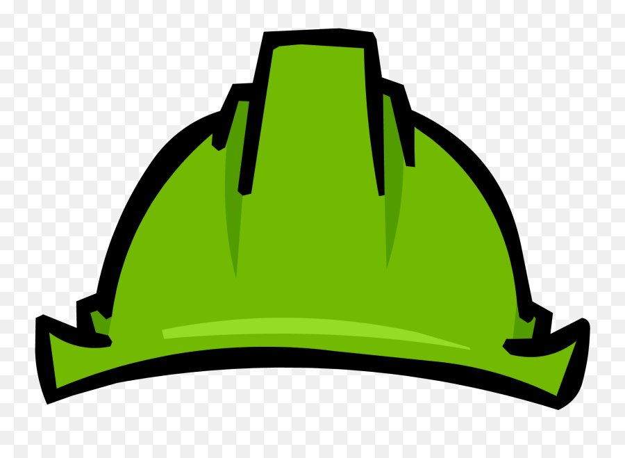 Club Penguin Item Of The Day April 18th - Club Penguin Green Helmet Emoji,Hard Hat Emoji