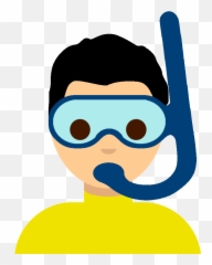 Scuba - Emoji Woman Snorkel,Boy Emoji