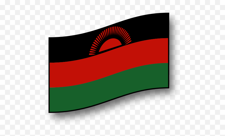 Waving Malawi Flag Vector Image - Graphic Design Emoji,South African Flag Emoji