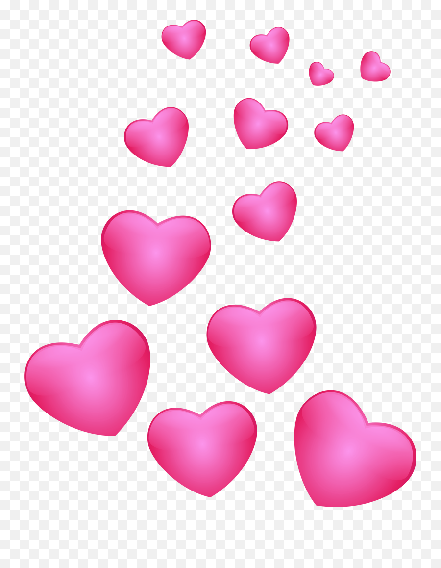 Floating Hearts Transparent Png Emoji,Floating Hearts Emoji