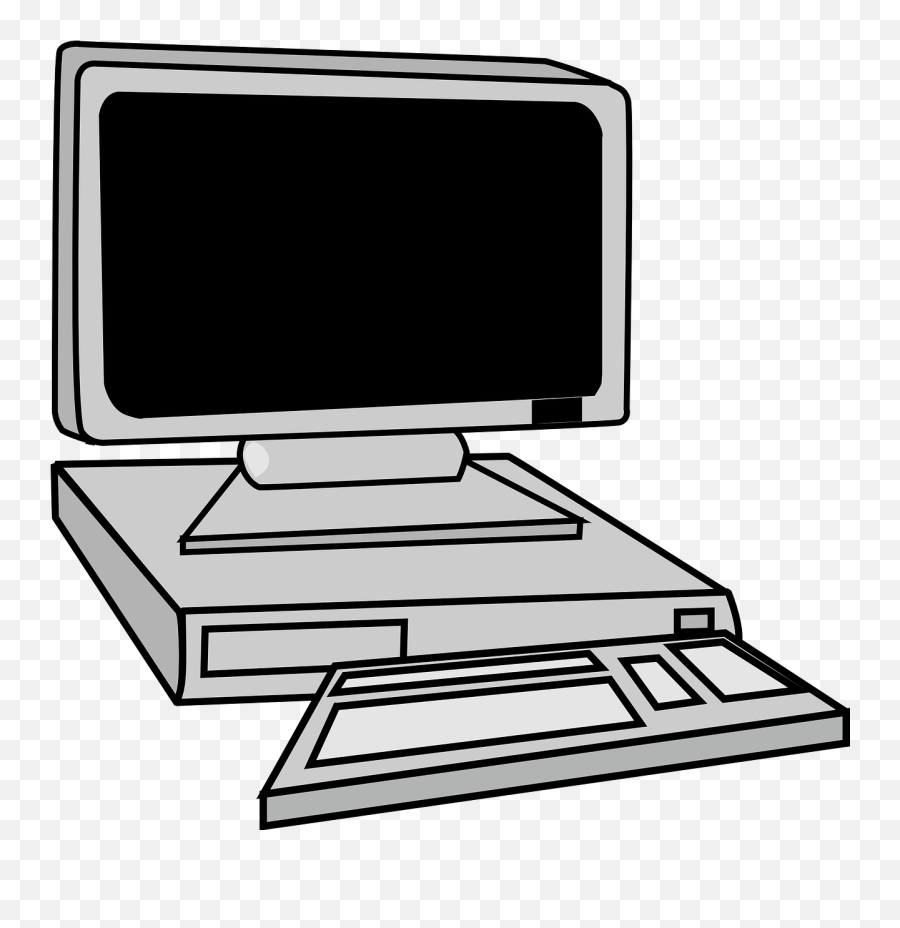 Computer Pc Monitor Storage Screen - Computer Clip Art Png Emoji,Emoji Keyboard For Windows