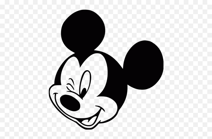 Black Mickey Head Png Picture - Mickey Mouse Icon Png Emoji,Mice Emoji