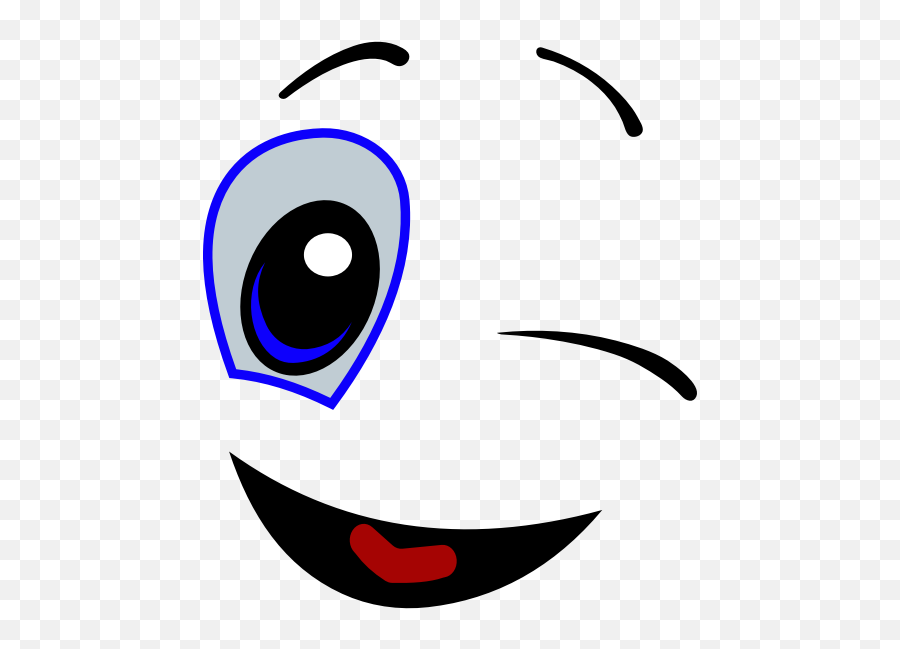 Winking Smiley Face - Smiley Eyes Clip Art Emoji,Eyes Emoji