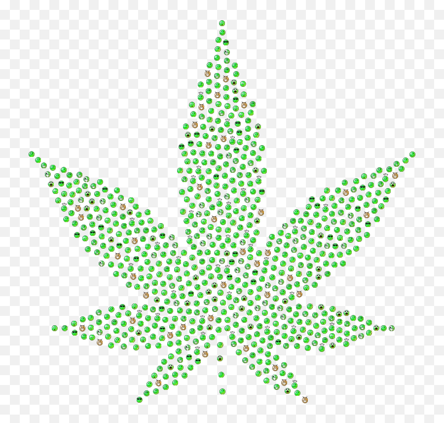 Png Smileys Marijuana Silhouette Green - Vector Swirl Dot Pattern Emoji,Marijuana Emoticon