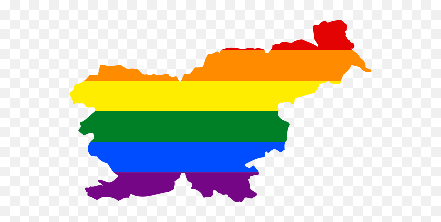 Lgbt Flag Map Of Slovenia - Flag Map Of Slovenia Emoji,Slovenia Flag Emoji