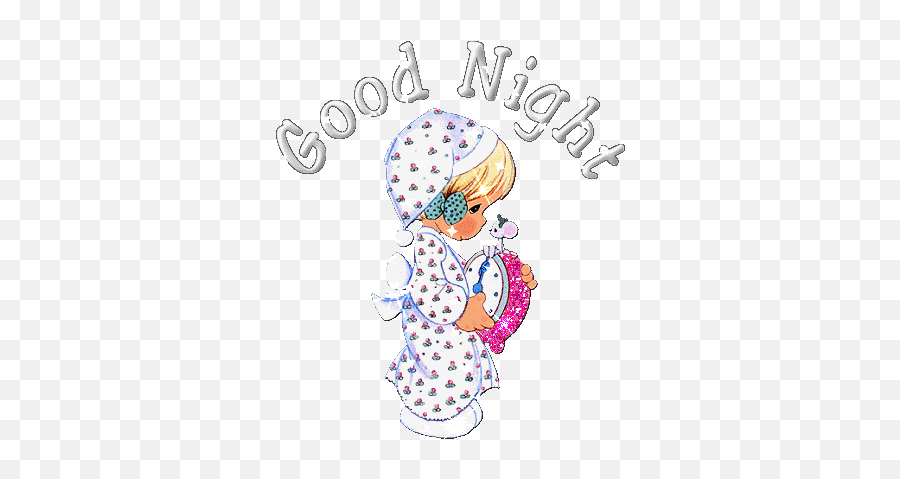 Goodnight Precious Moments Gif - Precious Moments Good Night Gif Emoji,Goodnight Emoji Art
