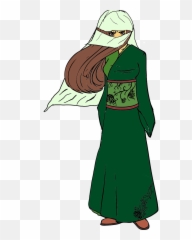 Girl Costume Drawing Veiled - Örtülü Kadin Karakterleri Emoji