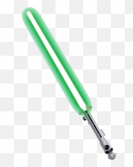 Free Light Saber Transparent Download - Green Lightsaber Background Emoji