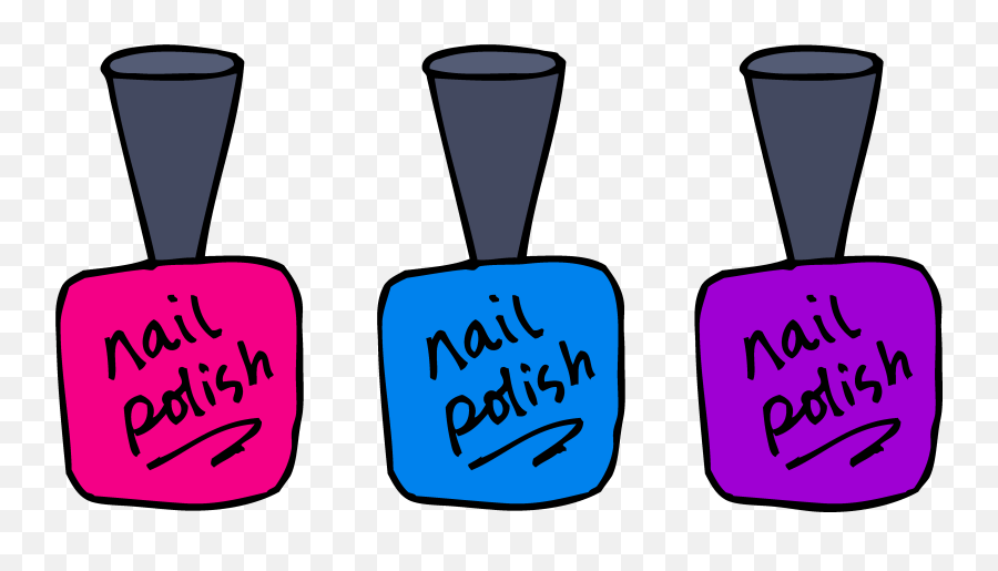 To Paint Nails Clipart - Clip Art Nail Polish Emoji,Painting Nails Emoji