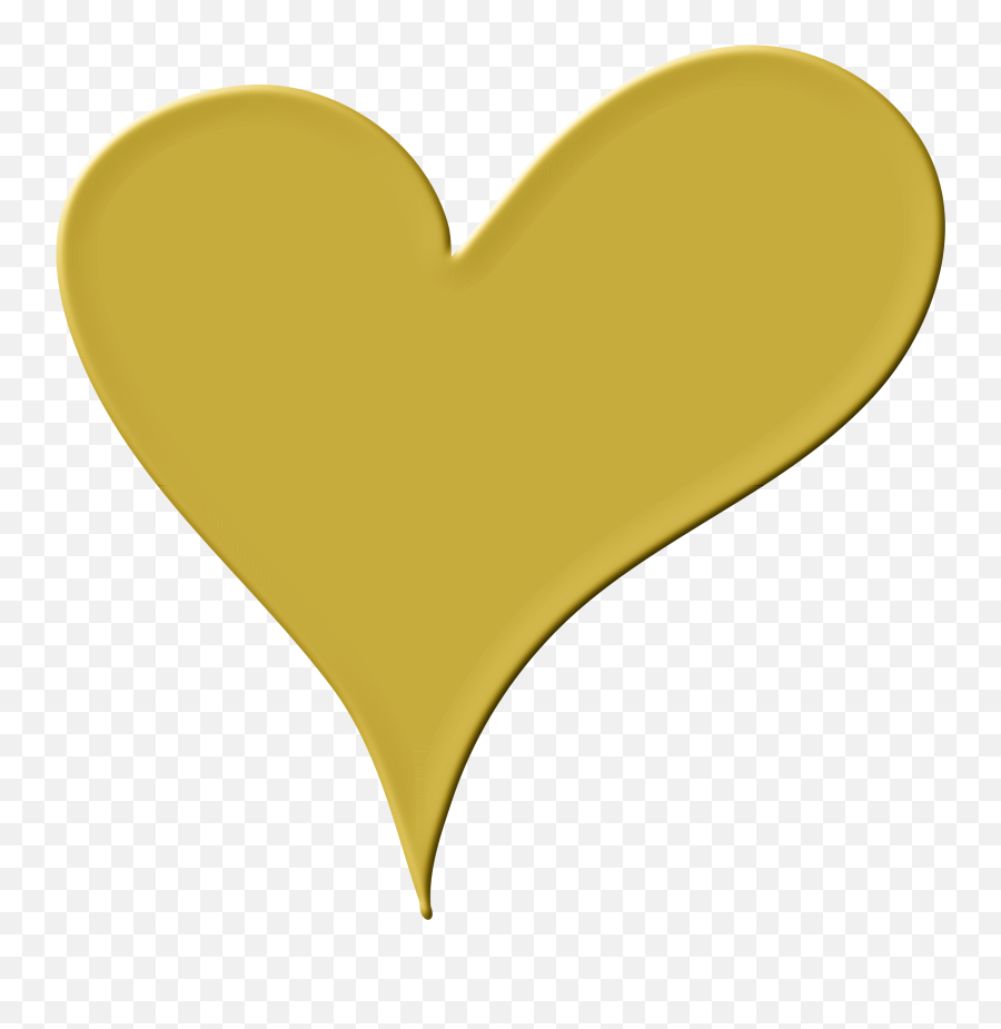 Gold Drawing Heart Clip Art - Heart Emoji,Gold Heart Emoji