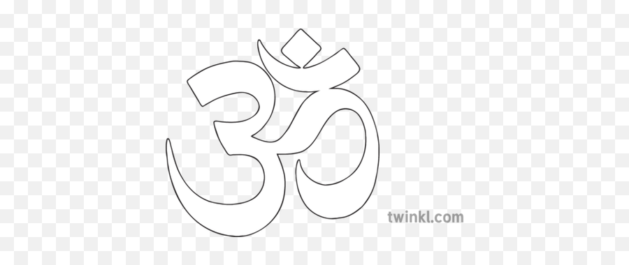 Hindu Om Symbol Pendant General Religion Re Secondary Black - Mixing Bowl With Spoon Emoji,Om Symbol Emoji