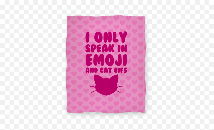 I Only Speak In Emoji And Cat Gifs Blanket - Crab,How To Speak Emoji