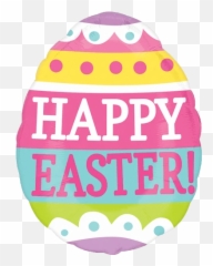 25 Large Easter Egg Balloon - Happy Easter Balloon Emoji,Happy Easter Emoji