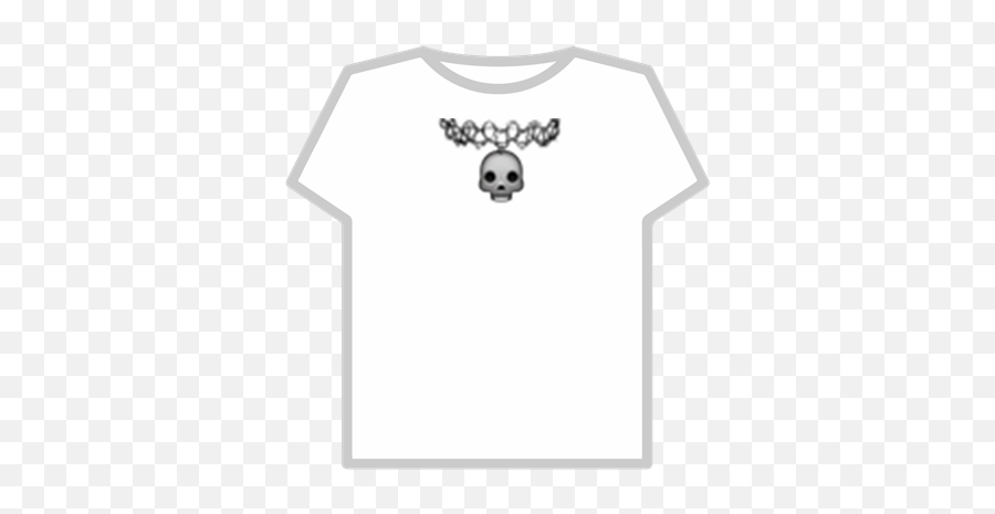 Skull Emoji Choker - Roblox Logo T Shirt 2019,Emoji Skull