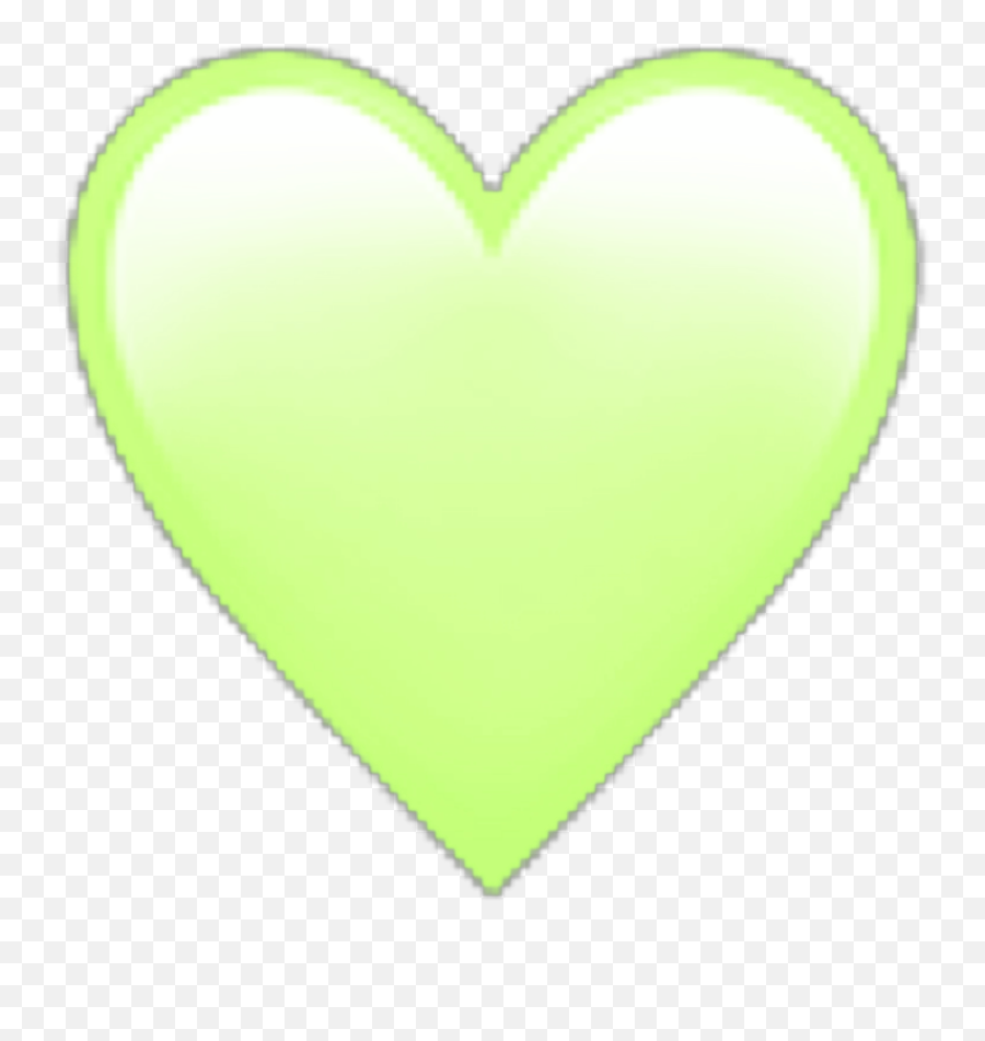 Green Mint Heart Cute Emoji Peachy - Heart,Mint Emoji