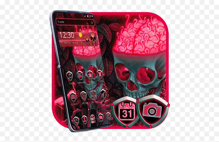 Scary Pink Flamingos Skull Theme - Apps On Google Play Haircut Where Corona Emoji,Flamingo Emoji For Iphone