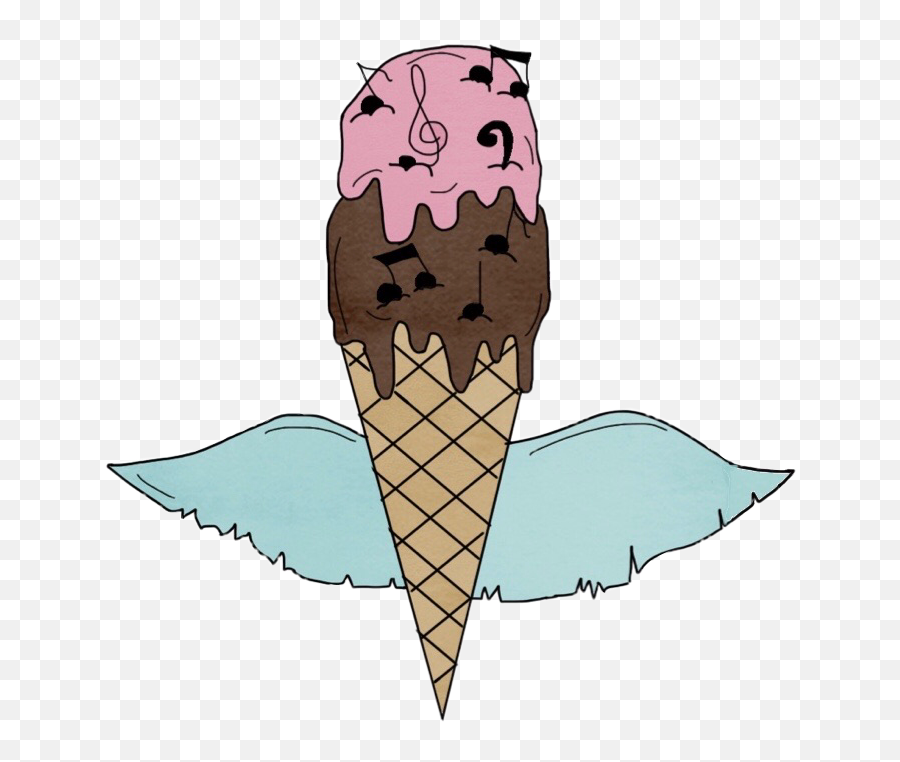 Cute Ice Cream Cone Drawing - Ice Cream Cone Emoji,Ice Cream Cone Emoji