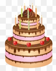 Happy Birthday Cake Clipart Png - Happy Birthday Cake Png Emoji,Kek Emoji