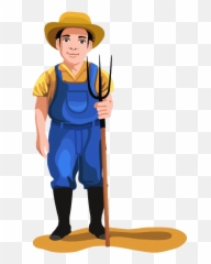 Farmers Clipart Farm Worker Farmers Farm Worker Transparent - Transparent Background Farmer Clipart Png Emoji,Farm Emoji