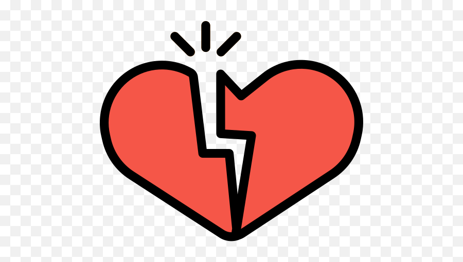 Heartbreak - Free Shapes Icons Heartbreak Icon Emoji,Heart Break Emoji