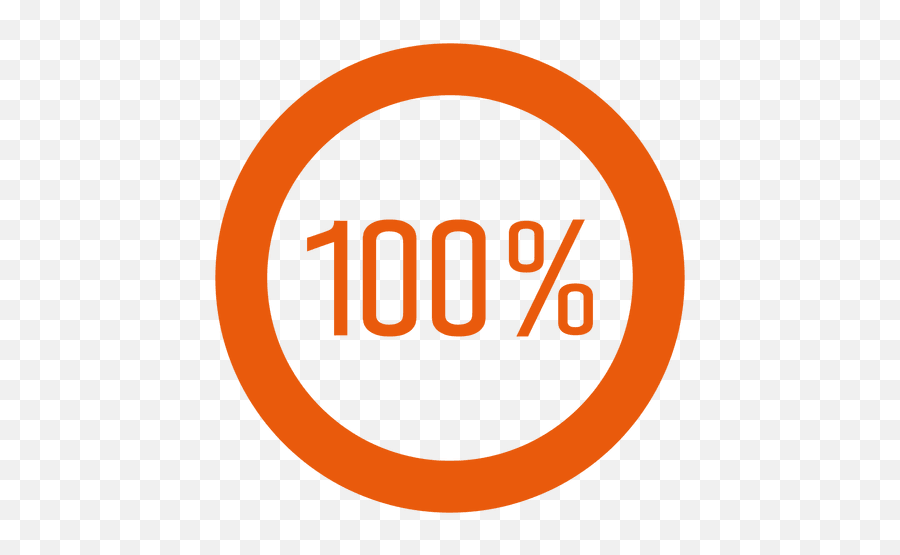 100 Percent Orange Ring Infographic - Transparent Png U0026 Svg Icon Png Percent Emoji,100 Percent Emoji