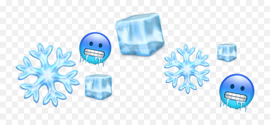Icy Blue Emojicrown Sticker By Isabel - Dot,Stamp Emoji