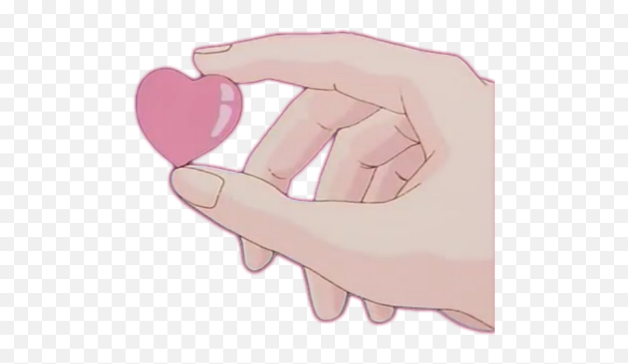 Download Aesthetic Pink Hearts Png - Pink Pink Heart Aesthetic Emoji,Finger Heart Emoji