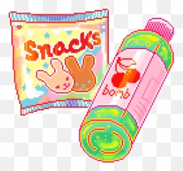Snack Kawaii Pixel Cute Aesthetic - Transparent Cute Pixel Png Emoji,Emoji Snacks