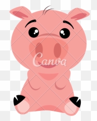 Cute Pig Emoji Kawaii - Cute Pig Emoji,Pig Emoji