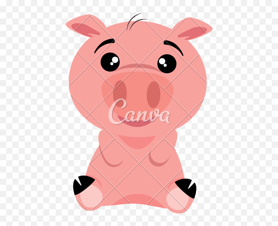Cute Pig Emoji Kawaii - Cute Pig Emoji,Pig Emoji