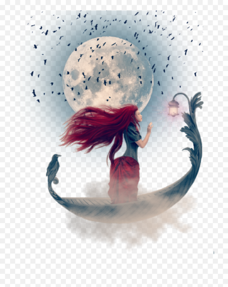 Mq Fairy Boat Water Moon Heaven - Illustration Emoji,Boat Moon Emoji