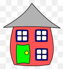 Free Brick Wall Vectors - Simple Cartoon House Emoji