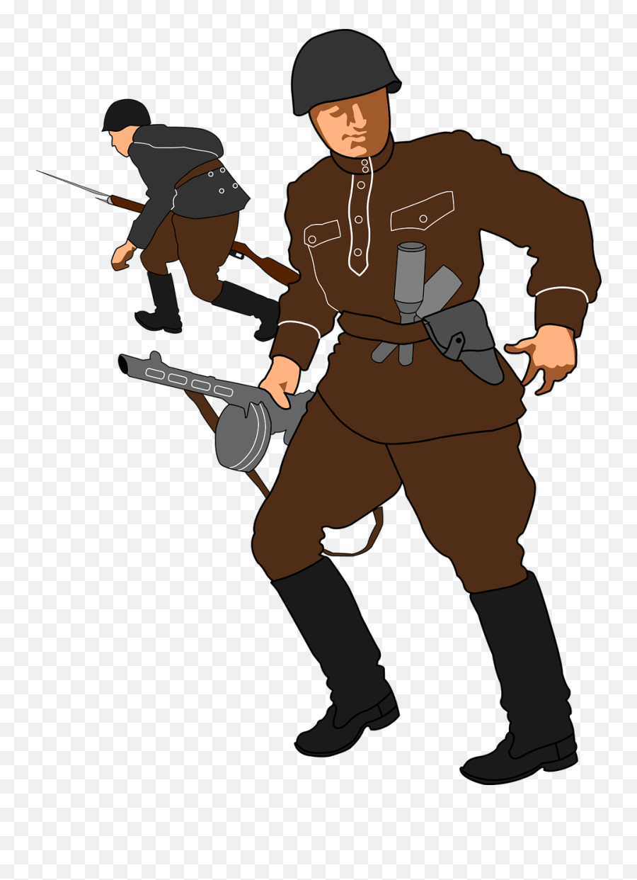 Army Communist Red Russia Soldier - Soviet Soldier Clipart Emoji,Old Emoji Meanings