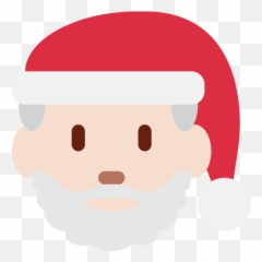 Santa Claus Emoji With Light Skin Tone Meaning And Pictures - Emoji De Papai Noel,Black Santa Emoji