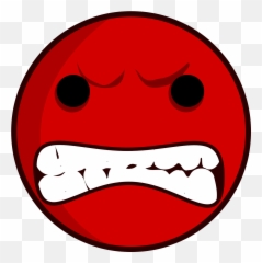 Smiley Angry Furious Unhappy Face - Clipart Emoji