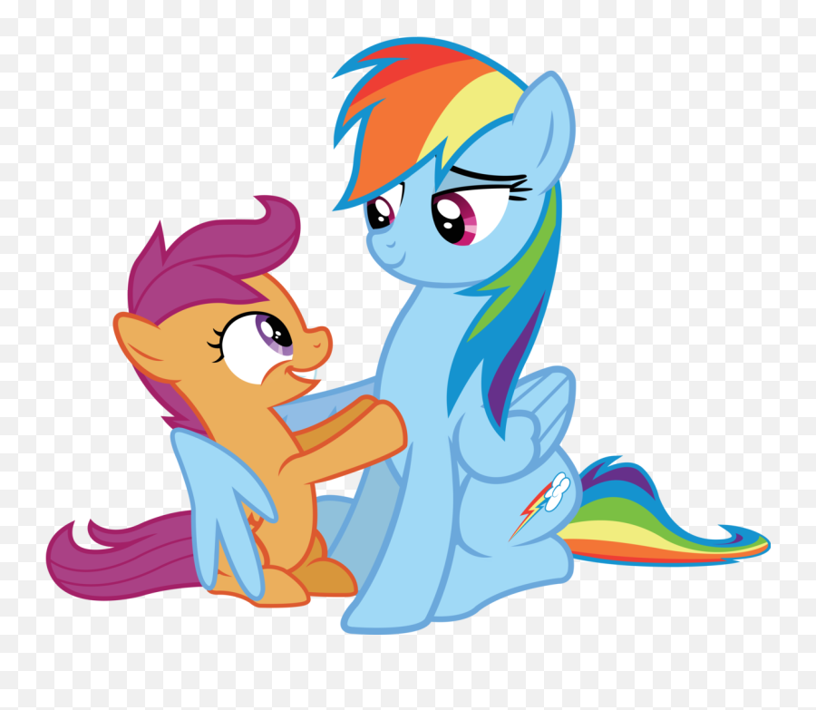 All - Time Favorite Moments From The Show Fim Show My Little Pony Rainbow Dash And Scootaloo Emoji,Whistling Emoji