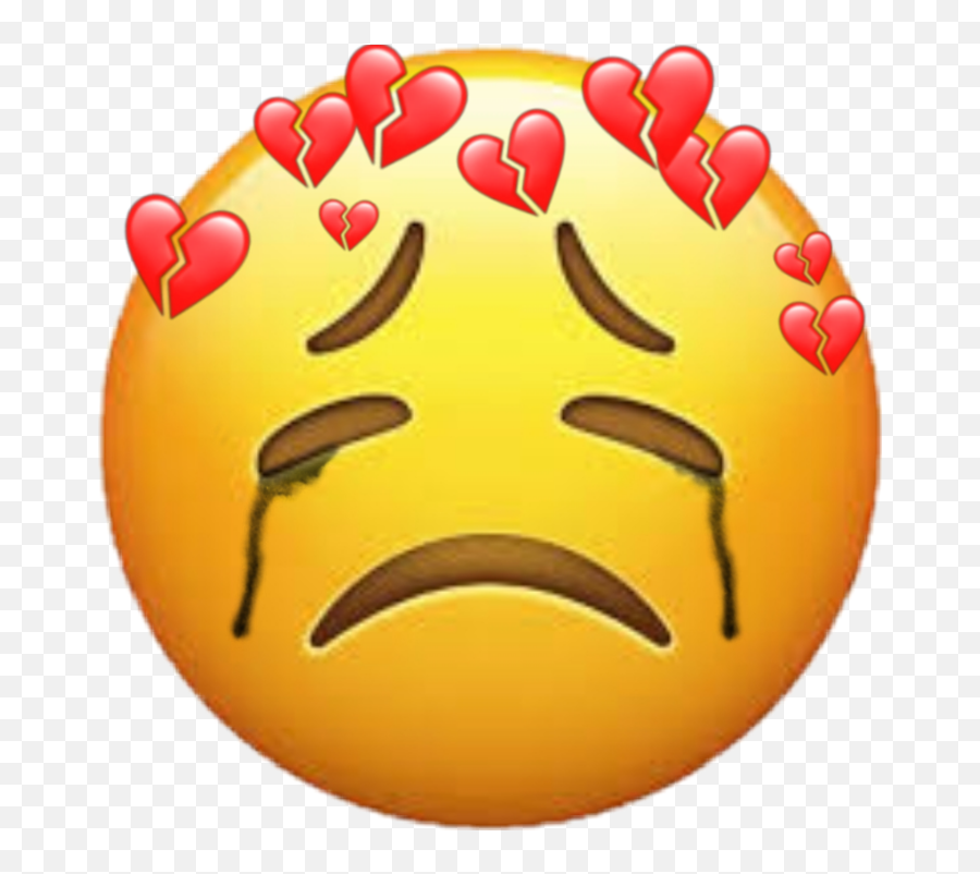 Depression Sad Crying Heartbroken Black Tears Fallingt - Heartbroken Sad Depressed Emoji,Dying Emoji