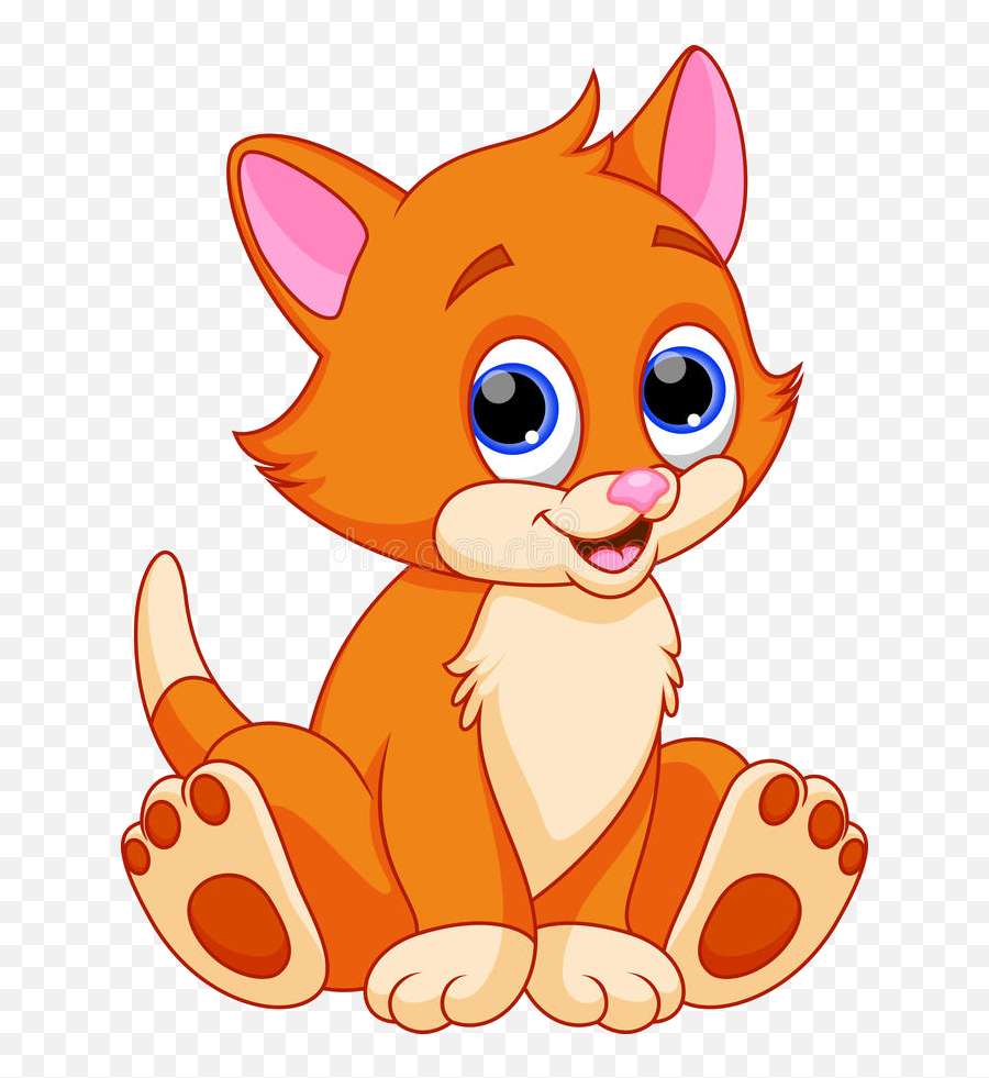 Cute Cat Png Cartoon Clip Art - Cat Clipart Emoji,Cute Cat Emoji