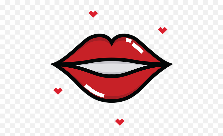 Free Red Lips Lips Illustrations - Labios San Valentin Emoji,Kiss Emoji