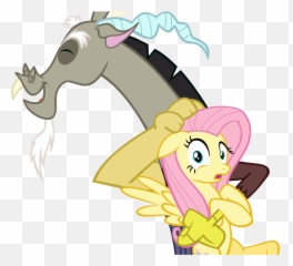 fluttershy discord freetoedit - Fluttershy And Discord Png Deviantart Emoji